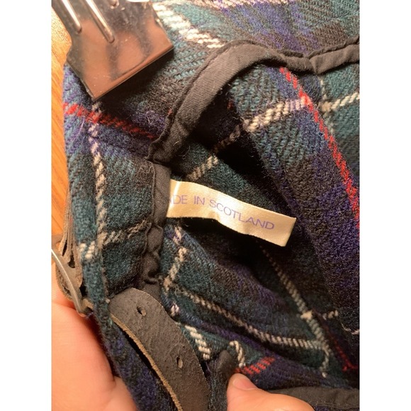 Vintage Clan Laird Women Wool Scottish Tartan Plaid Skirt Size 42 UK Size Pin - Picture 6 of 9
